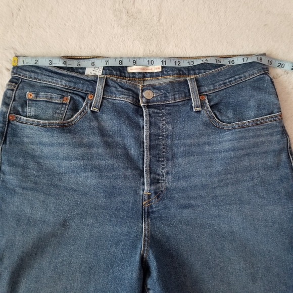 LEVI'S Ribcage Straight Ankle Jean Size 16W - Picture 12 of 15